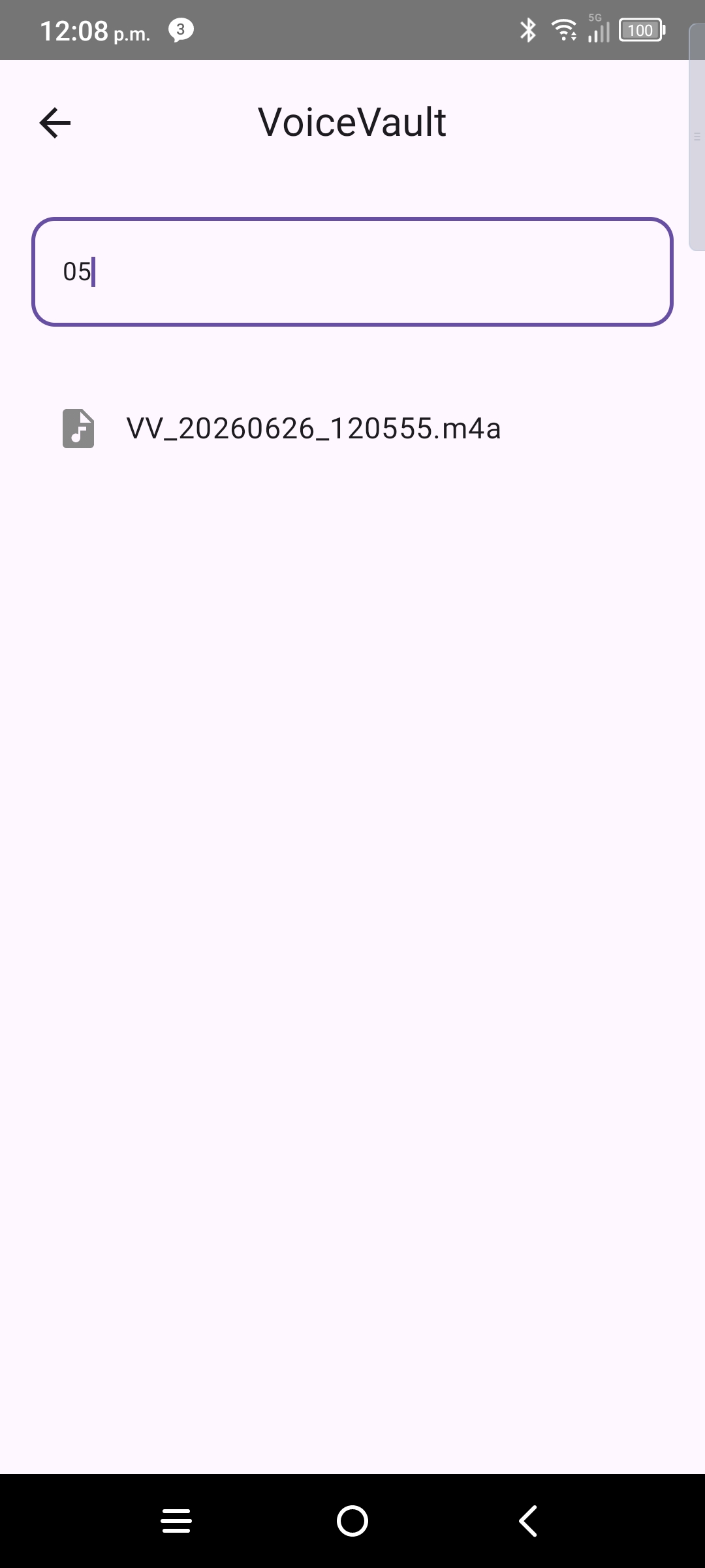 VoiceVault search